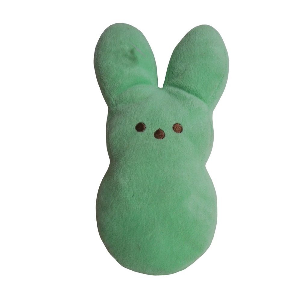 Peeps Green Rabbit bunny Stuffed Animal Plush 9.5" Easter Toy - Picture 1 of 3